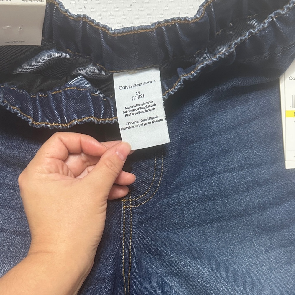 Calvin Klein Dark Blue Denim Shorts - Picture 2 of 5